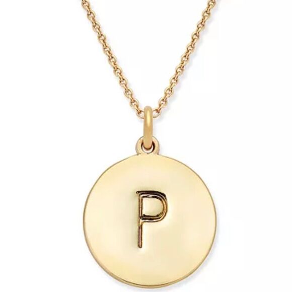 Kate Spade Mini Initial Pendant Necklace P - Picture 1 of 4
